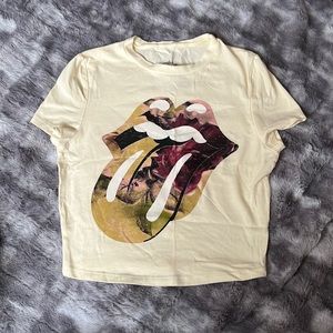 Rolling Stones Cropped T-Shirt